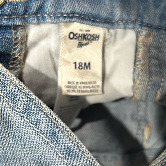 OshKosh B'gosh Light Blue Denim Overalls - Picture 3 of 3